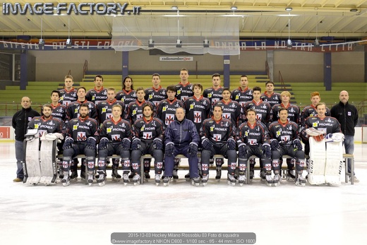 2015-12-03 Hockey Milano Rossoblu 03 Foto di squadra